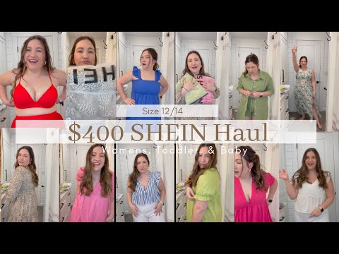 $400 SHEIN Haul | Size 12/14 Women's Summer/Spring Fashion | Toddler & Baby Boy Clothes