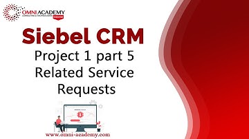 Siebel CRM   Project 1 part 5 Related Service Requests  FREE Course Workshop OMNI ACADEMY