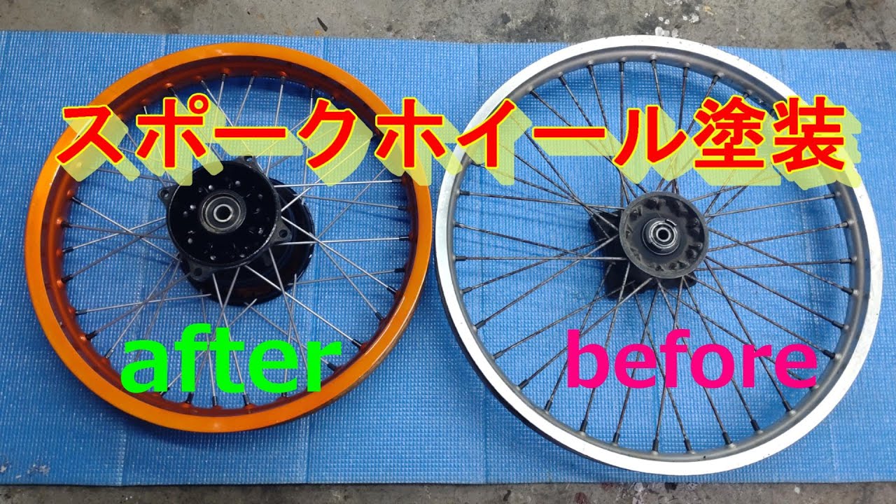 スズキRA125　レストアpart④ホイール再生