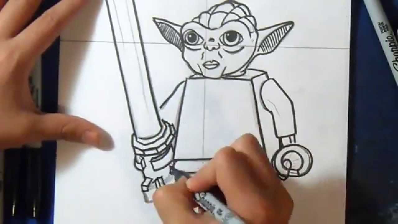 ment dessiner Yoda LEGO