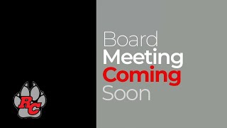 Reed City Schools Board Meeting 2