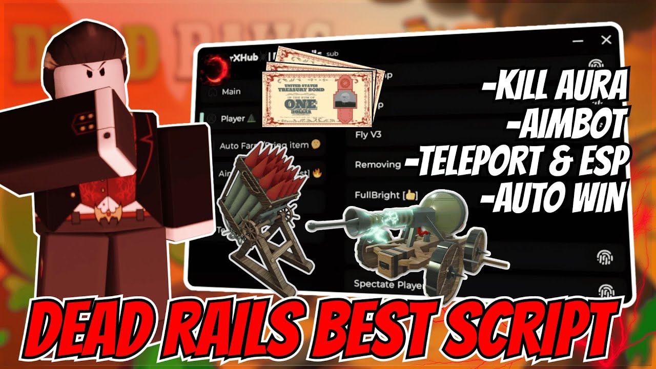 🚂 BEST Dead Rails Script Hack 2025 | Aimbot, Kill Aura, Teleport & ESP, Auto Win + More! l Keyless