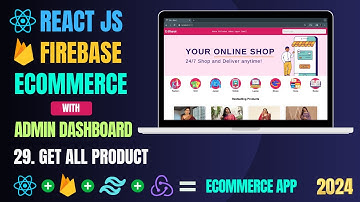 Build Ecommerce App with React And Firebase | Get All Product | React Projects For Beginners #29
