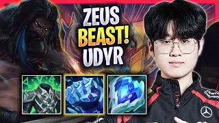 ZEUS IS A BEAST WITH UDYR! - T1 Zeus Plays Udyr TOP vs Smolder! | Season 2024