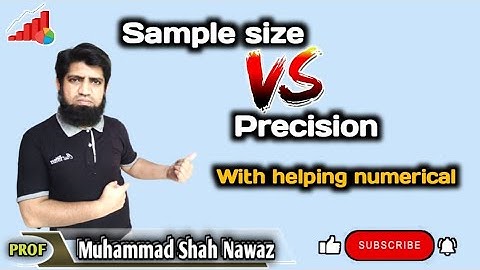 Sample size vs Precision🤔🤕 |With numerical✍|