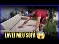 COMO LAVAR SOFÁ EM CASA VEJA COMO FAZER. (Muito rápido e prático)