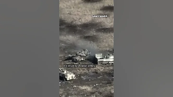 Shocking drone video: Moment Ukraine artillery destroys Russian tanks🔥 #warinukraine #shorts - DayDayNews
