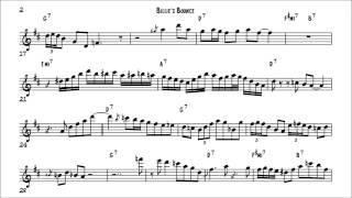 Video thumbnail of "Charlie Parker Billie's Bounce Solo Transcription"