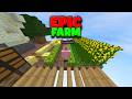 I Made a Farm And Grinded In One Block !!