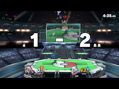 【スマブラSP】シーク  針踏み付け空下上スマ  (ロマン撃墜)