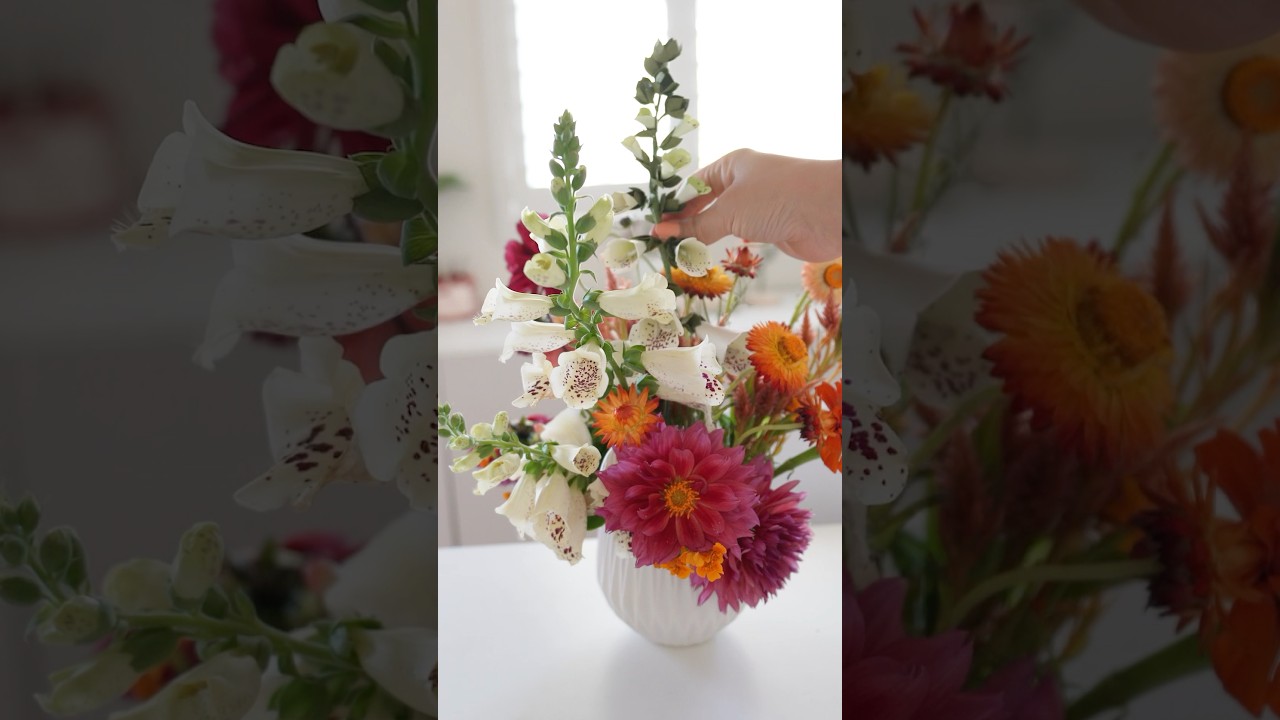 DIY paper foxglove flower making 