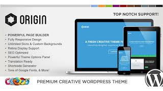 WP Origin Responsive Creative WordPress Theme | Themeforest Website Templates and Themes
