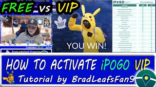 iPOGO VIP Activation Tutorial - FREE vs VIP Version Comparison - Pokémon GO