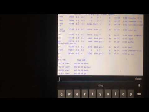 Raspberry Pi Terminal Over Bluetooth