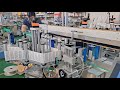 Automatic cosmetic square bottle double sides labeling machine left right label applicator