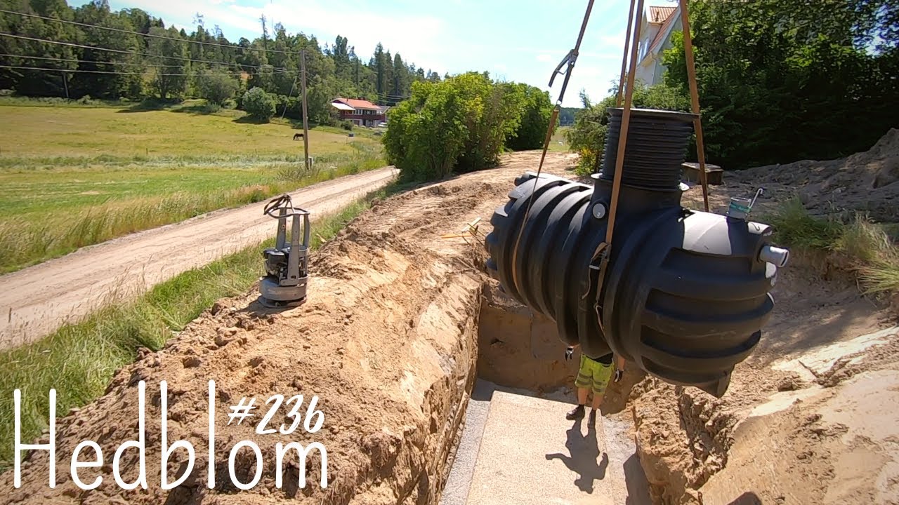 236 Putting A New Septic Tank In Place (ep.2) *Excavator Time Lapse