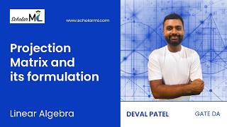 Projection Matrix Formulation | Linear Algebra | GATE DA