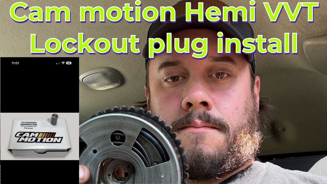 Cam motion Hemi VVT lock block install