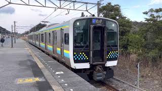 E131系0番台マリR09編成那古船形発車