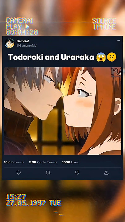 Todoroki and Uraraka 😱🤫 | #myheroacademia #edit #amv #mha #anime