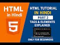 HTML Tutorial in Hindi (Part 2)| Tags &amp; Elements Explained|| #html #htmltutorial #webdevelopment