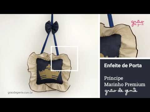 Enfeite de Porta Príncipe Marinho Premium | Ref: 56594