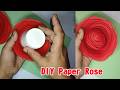 How to Make Amazing Paper Rose/Rose Flower/Beautiful Rose🌹🌹🌹