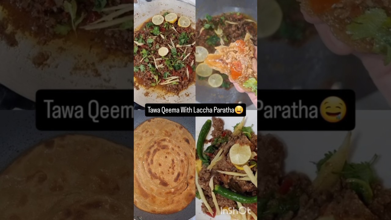 Tawa Qeema With Laccha Paratha yummy 😋 tasty 👍 👌