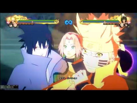 【NARUTO ナルティメットストーム4 『ナルト奥義集&フィニッシュカット』（CV : 竹内順子）】ドラマティックバトル アニメーション