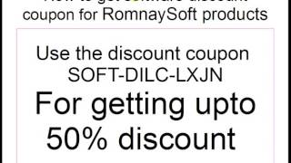 How get 50%  discount coupon on RomnaySoft products screenshot 3