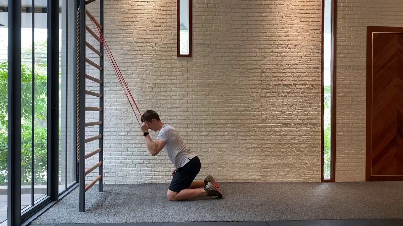 1arm lat pull down Resistance band YouTube