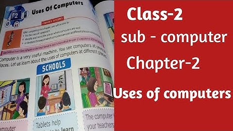 Class-2 computer chapter-2 Uses of Computers