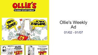 Ollie's Weekly Ad 01/02 - 01/07