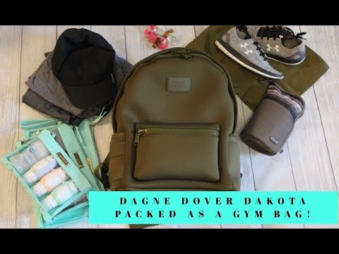 What's in my bag? Dagne Dover Large Dakota Backpack Dune review & walk  though! A great work bag! 