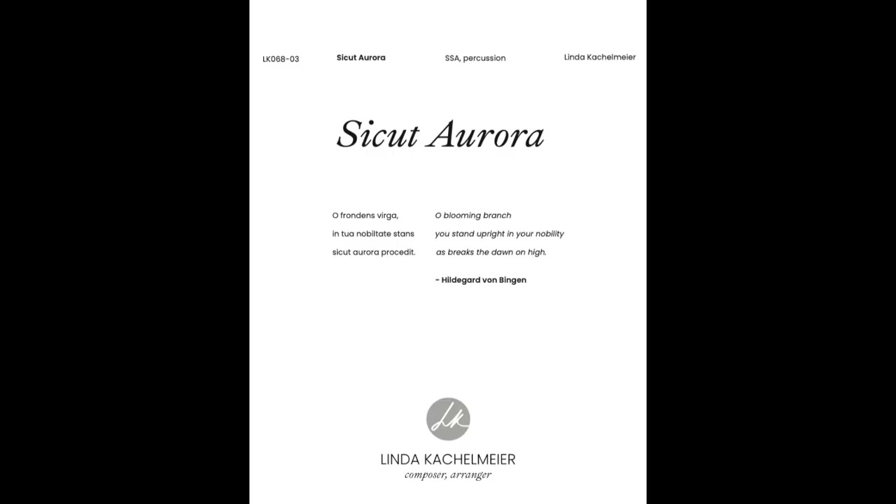 Sicut Aurora | Linda Kachelmeier