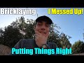 Bricklaying - I Messed Up! #bricklaying #vlog #building #renovation