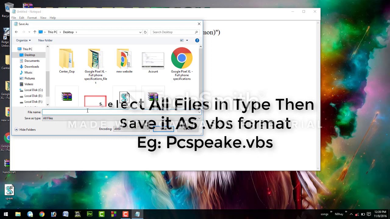 Make Your Pc Speak Able With Vbs Scripting Notepad Tricks Pc