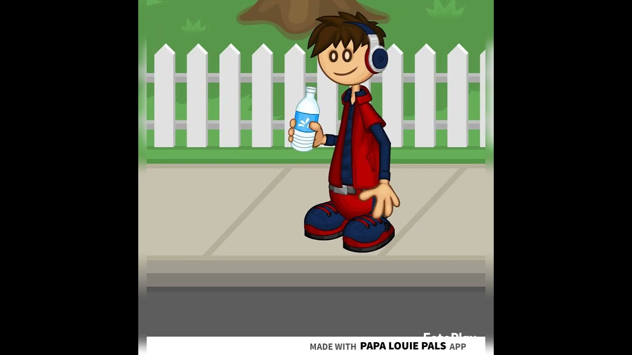 Standing Drinking Animation (1st Papa Louie Pals Video)