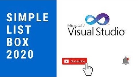 Creat a simple listbox in visual basic 2020