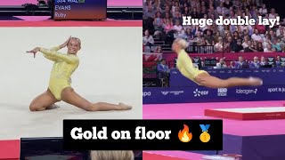 Welsh gymnast Ruby Evans with GOLD 🥇 - 13,500 Floor - Commonwealth Games 2026