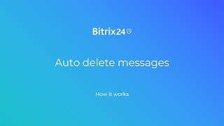 Auto delete messages