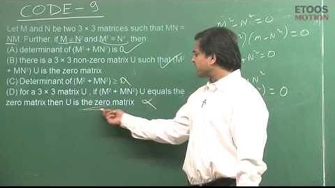 IIT JEE Main + Advanced | Mathematics | Solution of Paper 1 | AS Sir from etoosindia.com