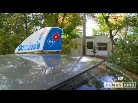 Pizza delivery driver delivers new home to homeless man