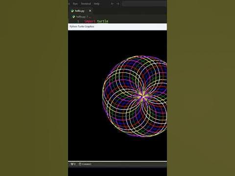 How to create graphics using Python turtle 🐍🐢 #coding - YouTube