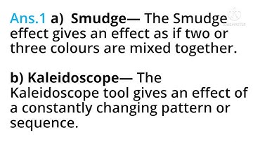 Class-4 | COMPUTER | CHAPTER-3 | TUX PAINT | Questions & Answers