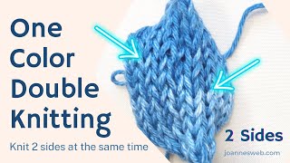 One Color Double Knitting