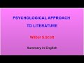 Psychological approach to literature by wilbur scott englishpsychologicalapproachwilburscott