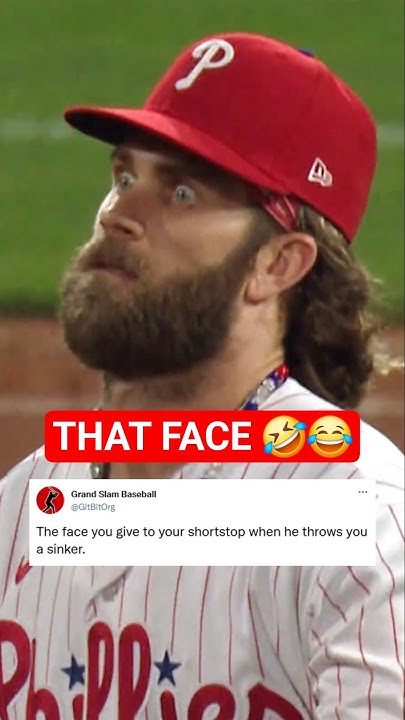 Bryce Harper's Face After Trea Turner's Throw 😂 - YouTube