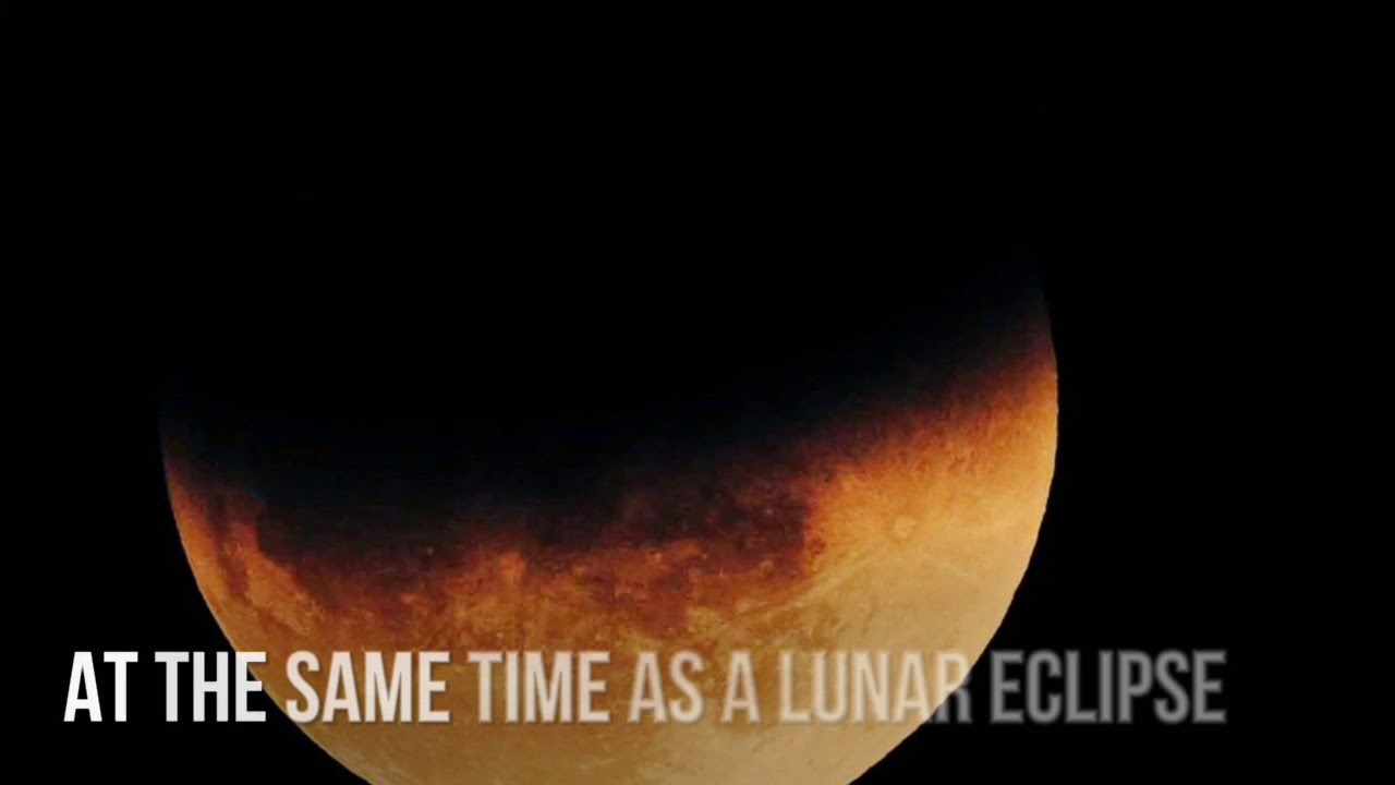 The super blue blood moon and eclipse rise over India - YouTube