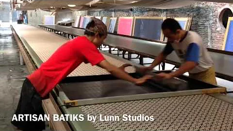 How Batiks Are Made - Hand screened batik designs